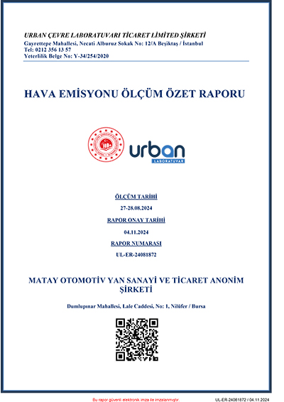 Matay Emisyon Özet Raporu